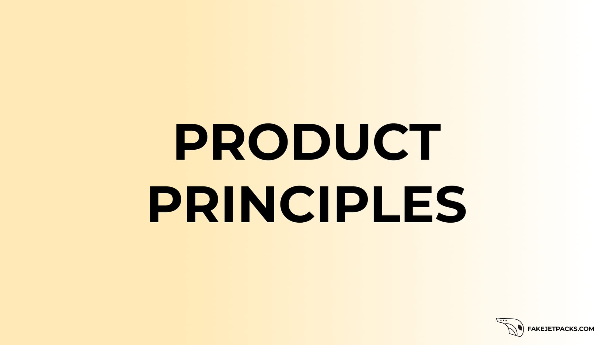 Product Principles